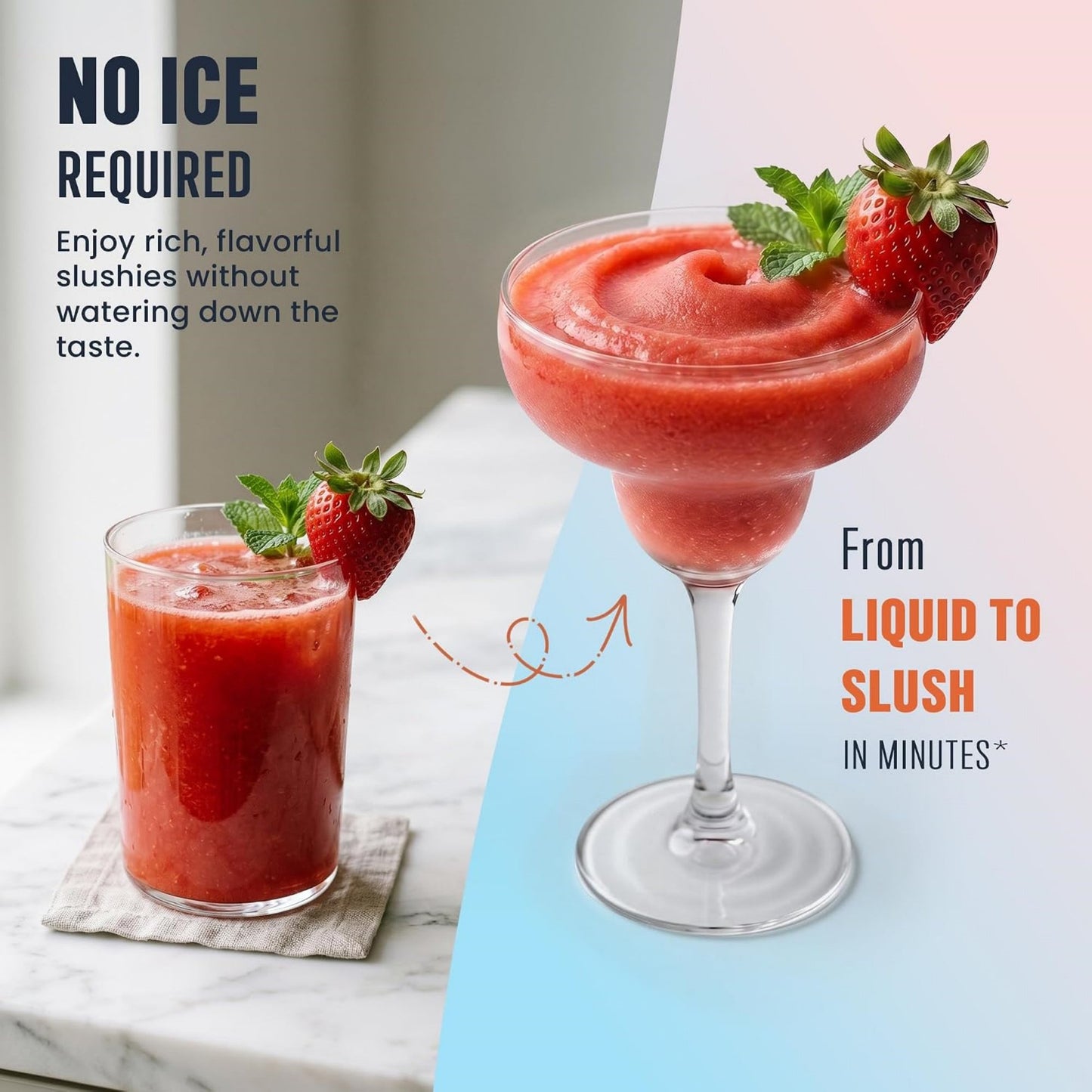 Slushie Machine, Slushy Machine for Home, No ice Needed, Professional Frozen Drink Maker with Led Display, Programs for Frozen Margaritas, lce Cream
