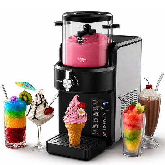 1.5L Slushie Machine & Soft Serve Ice Cream Maker with Rapid Freezing, Frozen Drink Machine, Slushy Machine, Margarita Machine for Home