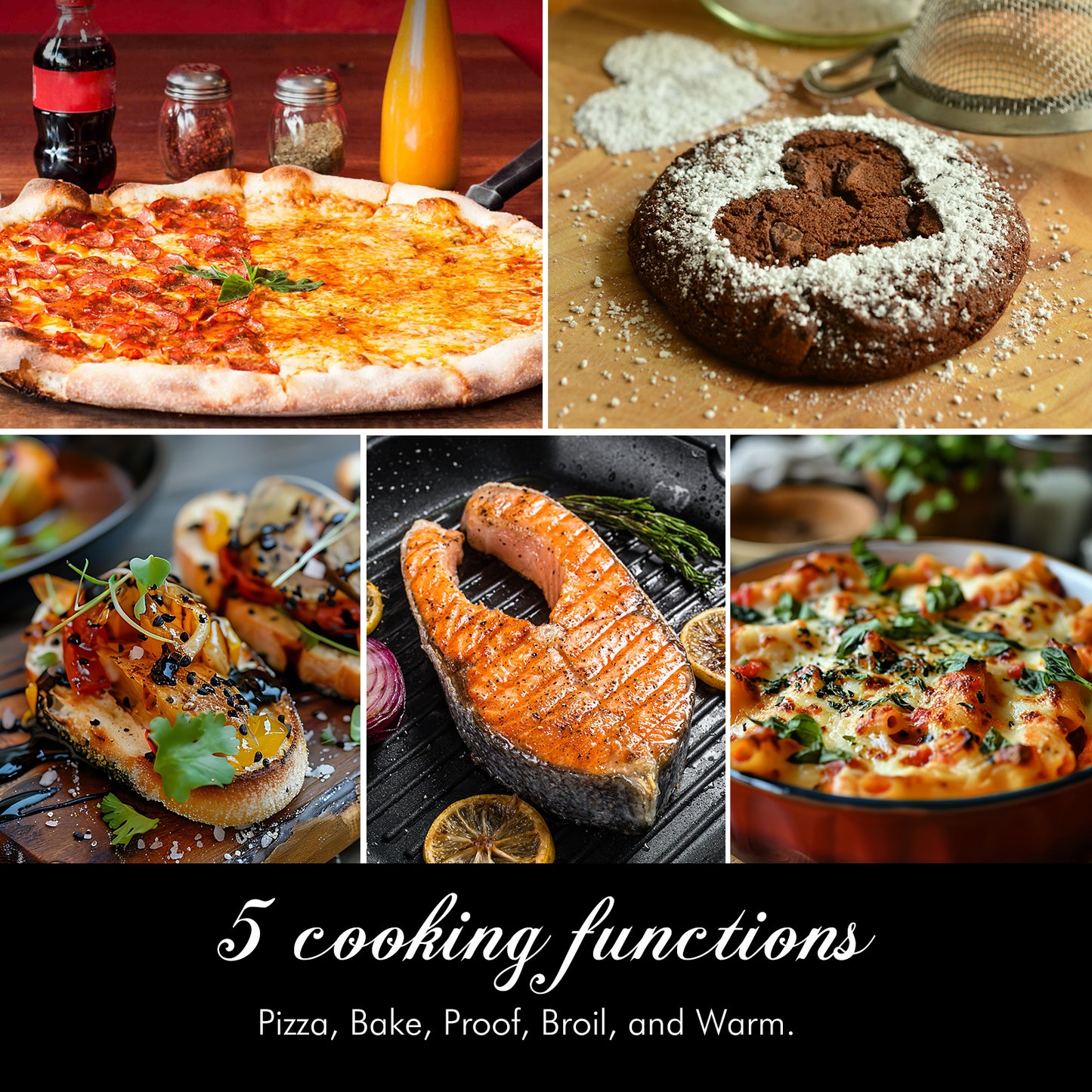 2025 Upgraded Pizza Oven, Indoor Pizza Oven Heats up to 840°F, Bake 12 Inch Pizzas in 90 Seconds, 6 Touchscreen Presets Countertop Electric Pizza Maker with Pizza Stone&Peel&Cutter Included